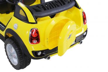 Kinder Elektroauto BMW Mini Beachcomber XXL Lizenziert 2 Personen Gelb - Elektro Auto Elektroauto Kinderauto